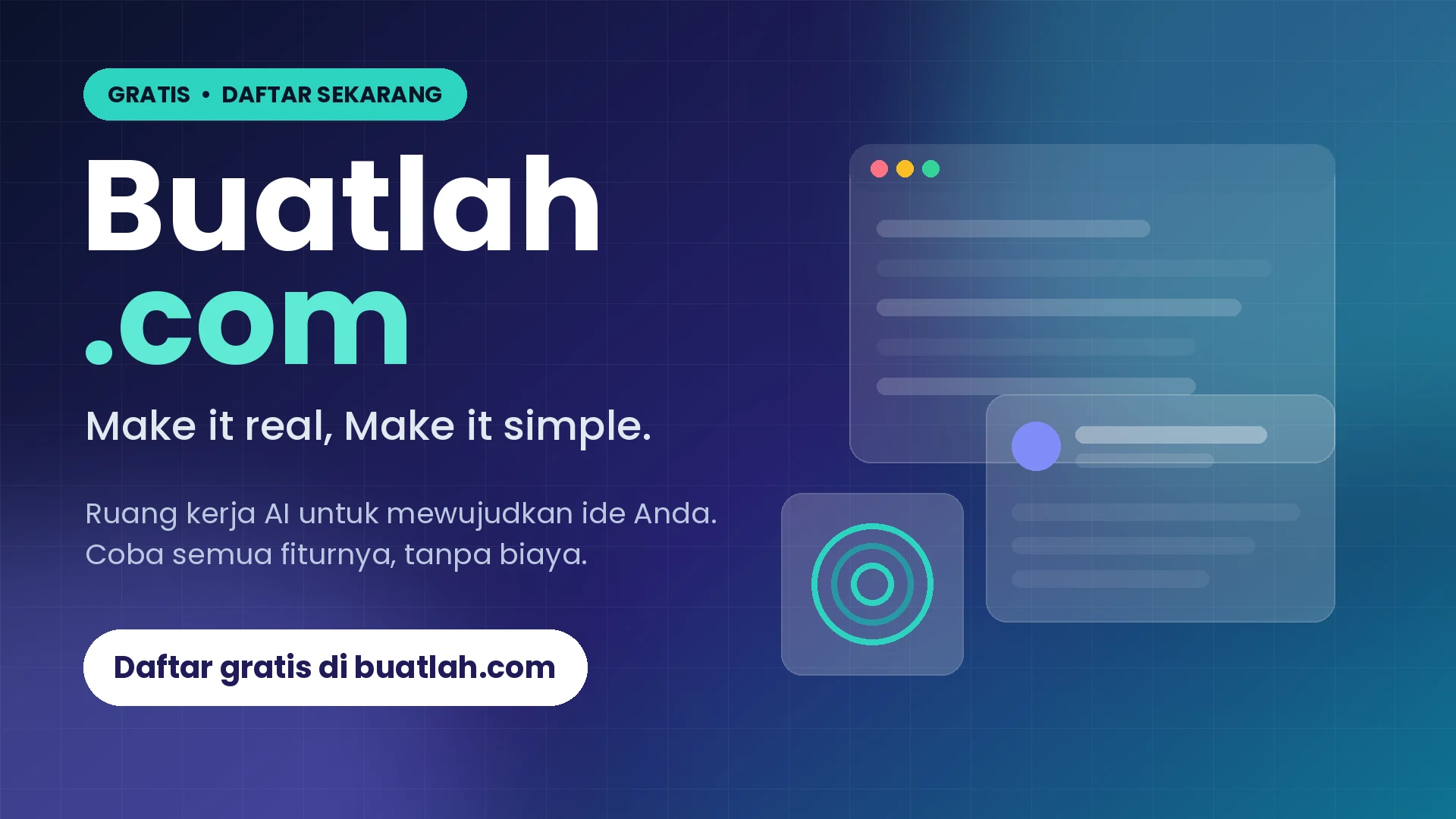 Buatlah.com: Wujudkan Idemu Lebih Cepat dan Lebih Simpel, Daftar Gratis Sekarang